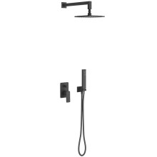 Душевая система Excellent Keria AREX.SET.2045BL Черный матовый