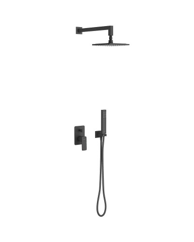 Душевая система Excellent Keria AREX.SET.2045BL Черный матовый