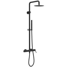 Душевая система Excellent Pi Rain AREX.1281BL Черная матовая