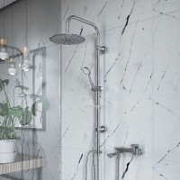 Душевая система Paini RS White 50CR191B0RS1P3 Хром Белая