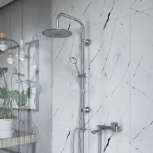 Душевая система Paini RS White 50CR191B0RS1P3 Хром Белая