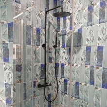 Душевая система Paini Cox 78PZ689TH Черный матовый