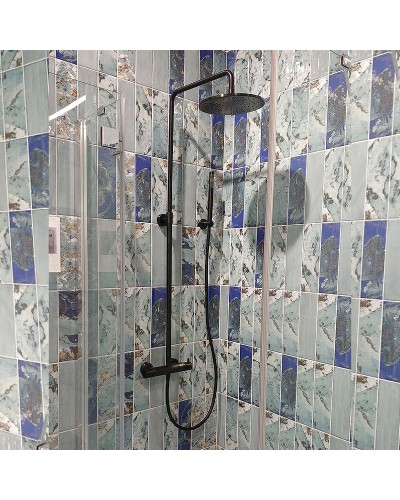 Душевая система Paini Cox 78PZ689TH Черный матовый