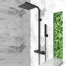 Душевая система Paini Dax-R 84PZ689TH Черная матовая