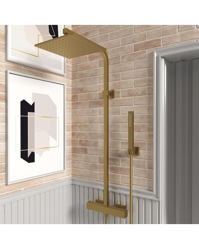 Душевая система Paini Dax-R 84PJ689TH Матовое золото