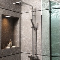 Душевая система Paini Fluxio 43CR689TH2L90P1 Хром