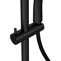 Душевая система Cersanit Brasko Black 63112 с термостатом Черная матовая