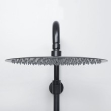 Душевая система WasserKRAFT A28801 с термостатом Черная матовая