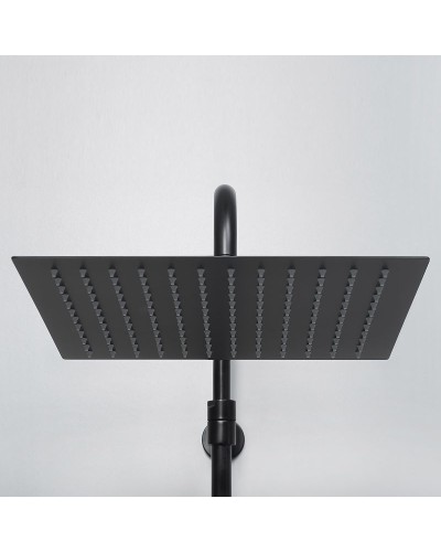 Душевая система WasserKRAFT A29901 с термостатом Черная матовая