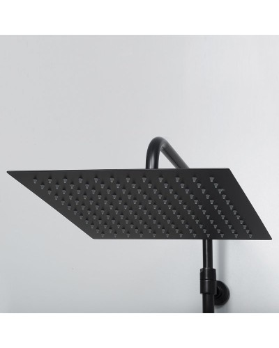 Душевая система WasserKRAFT A29901 с термостатом Черная матовая