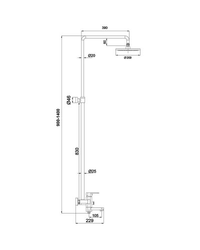 Душевая система Timo Beverly SX-1060/00 (2019) Хром