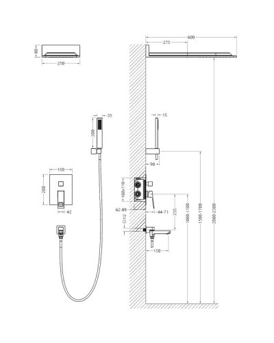 Душевая система Timo Briana SX-7119/00SM Хром