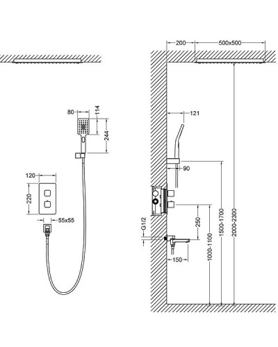 Душевая система Timo Petruma SX-5019/00SM Хром