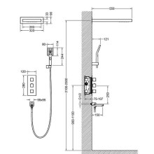 Душевая система Timo Petruma SX-5079/00SM с термостатом Хром
