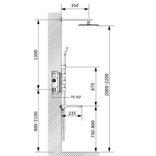 Душевая система Timo Petruma SX-5049/03SM с термостатом Черный