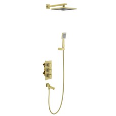 Душевая система Timo Tetra-thermo SX-0199/17SM с термостатом Золото матовое