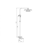 Душевая система RIMERO RM2407BG (Графит)