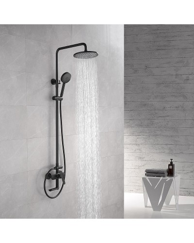 Душевая система Abber AF8316B Черный матовый