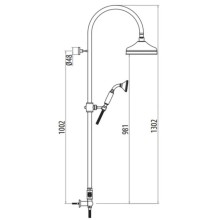 Душевая стойка Gattoni PD 4291/PDV0br
