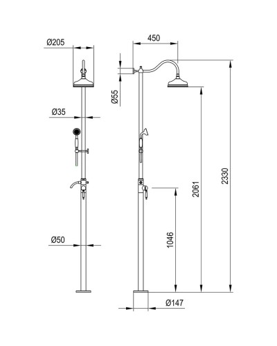Душевая система Timo Arisa SX-5001/02