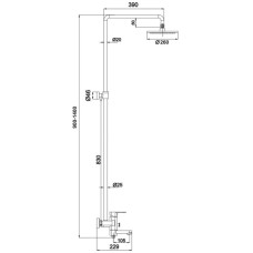 Душевая система 260 мм Timo Beverly SX-1060/02