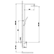 Душевая система 200 мм Timo Selene SX-1041/00