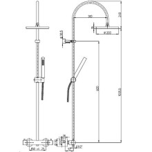 Душевая система Paini Cox 78CR689THABS1KM Хром