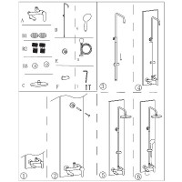 Душевая система Aquanet Passion R3 AF300-72-R-B 261838 Черная матовая