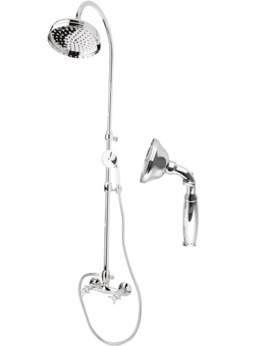 Душевая стойка со смесителем, верхним и ручным душем CEZARES LORD-CD-01-M