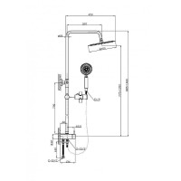 Душевая система BelBagno Ancona ANCONA-DOC2FD-CRM Хром