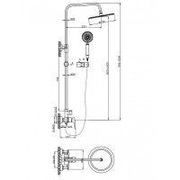 Душевая система BelBagno Ancona ANCONA-DOCM-CRM Хром