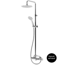 Душевая система Cezares LEAF-CVDA-23-NOP Черная матовая