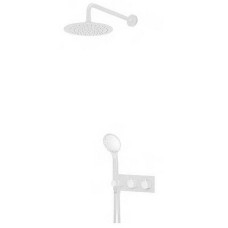 Душевая система Cezares CZR-B-VDIM-T-BIO с термостатом Белая матовая