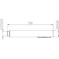 Душевая система Bossini Cosmo L10092.073 Черная матовая