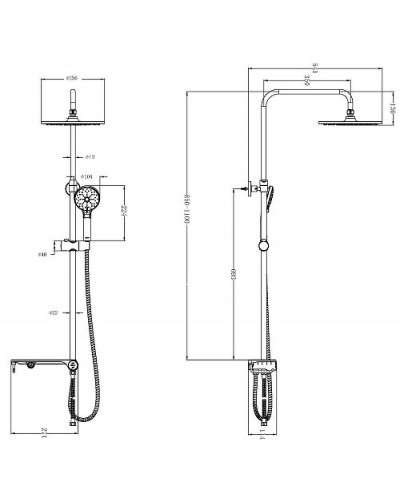 Душевая система Lemark LM8810C Хром