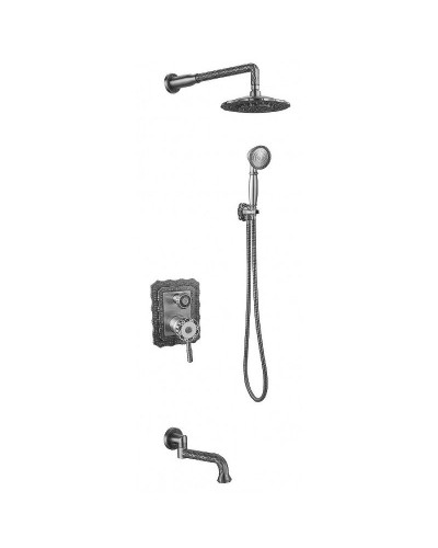 Душевая система ZorG Antic A104DS-SL Серебро