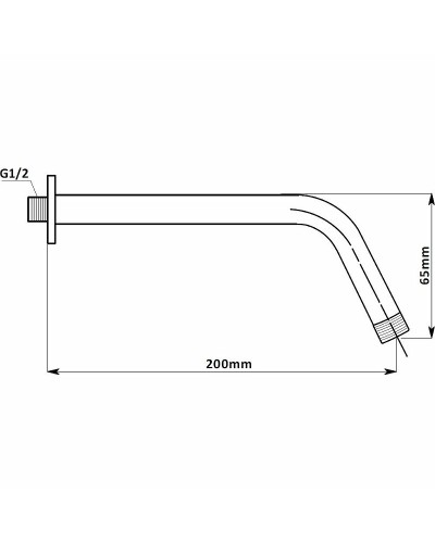 Душевая система Aquanet Static 1.08 257151 Хром