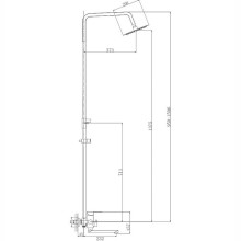 Душевая система Haiba HB24801 Нержавеющая сталь