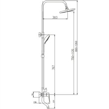 Душевая система Haiba HB2414 Хром