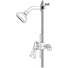 Душевая система Haiba HB80088 Хром