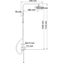 Душевая система WasserKRAFT A042 Хром