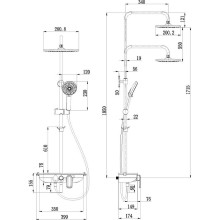 Душевая система Lemark Tropic LM7012C Хром
