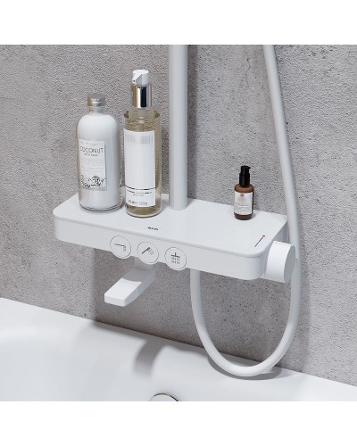 Душевая система Iddis Shelfy SHEWTBTi06 Белая матовая