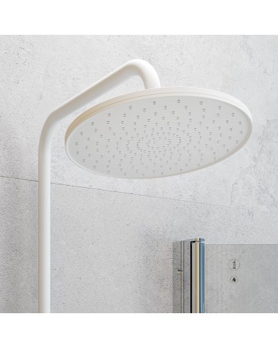 Душевая система Iddis Shelfy SHEWTBTi06 Белая матовая