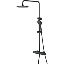 Душевая система Lemark Bronx LM3770BL с термостатом Черная