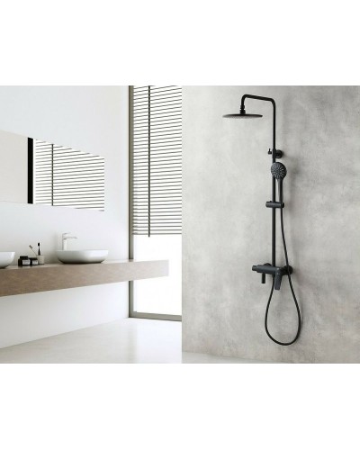 Душевая система Lemark Bronx LM3762BL Черная