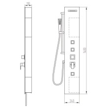Гидpомассажная панель Orans 105SPG0