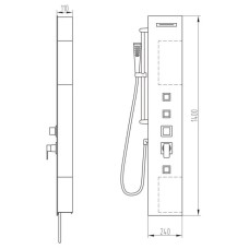 Гидpомассажная панель Orans 105SPG0