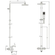 Душевая система G.Lauf NEB16-A123