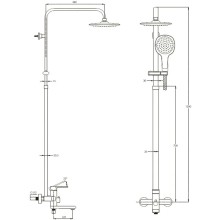 Душевая система G.Lauf NOB16-A128